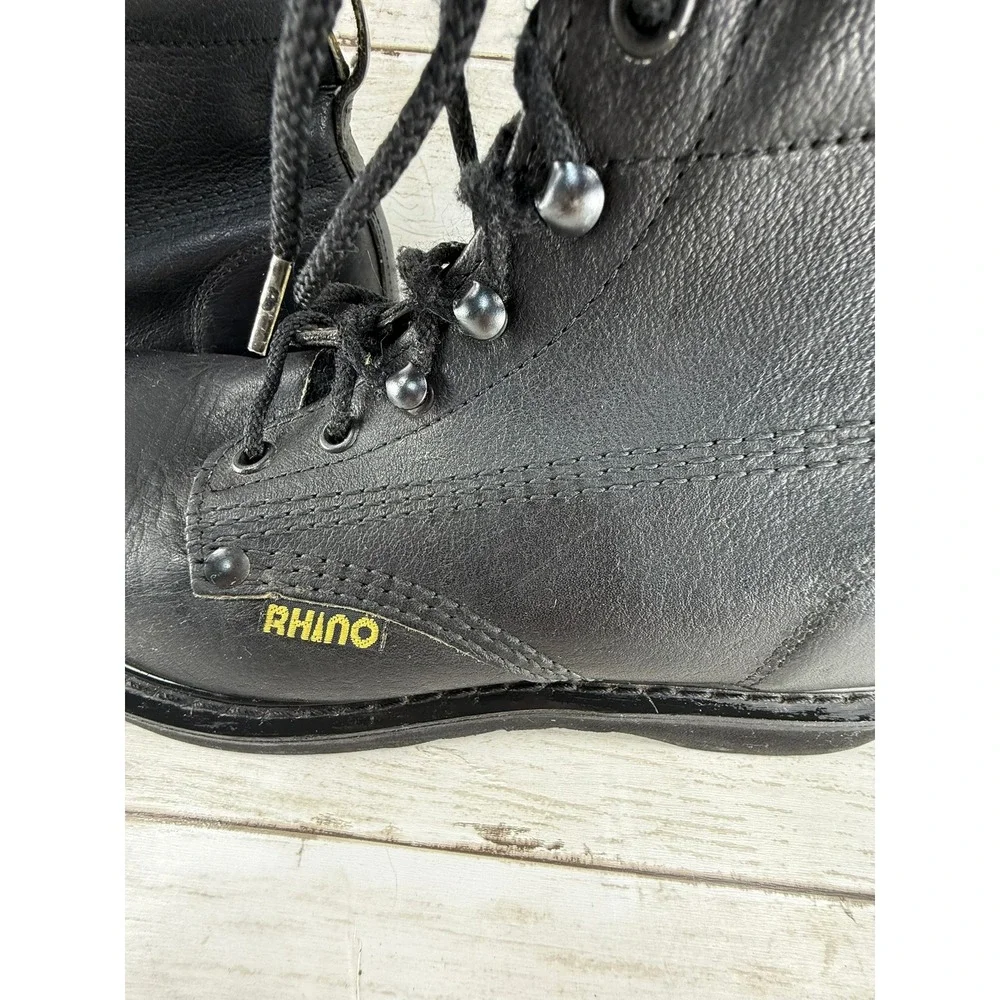 Rhino black leather